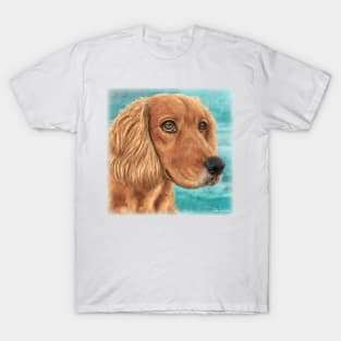 Painting of a Gorgeous Golden Brown Cocker Spaniel T-Shirt